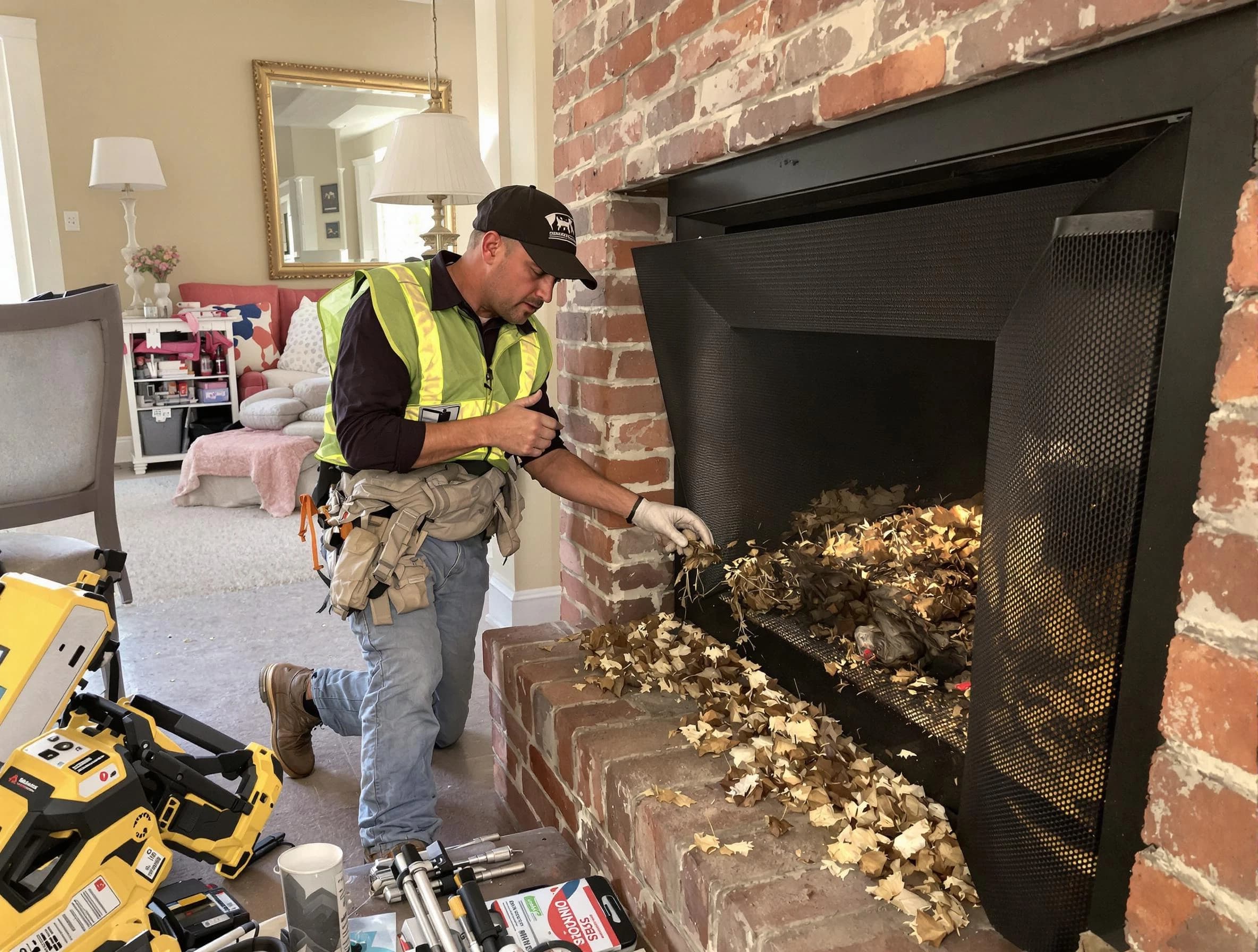 Safe screening installation by Newnan Chimney Sweep in Newnan, GA