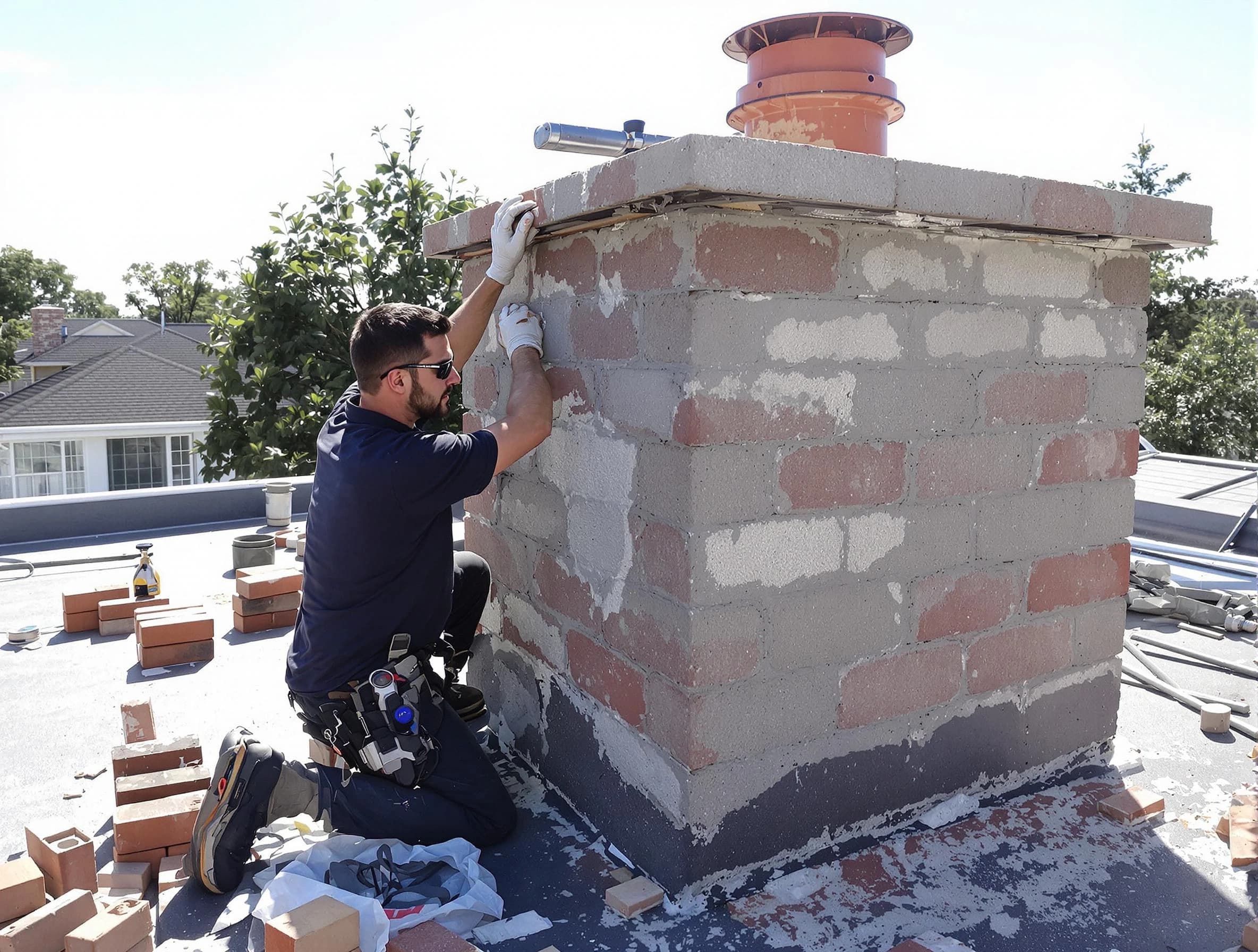 Advanced chimney repair process by Newnan Chimney Sweep in Newnan, GA