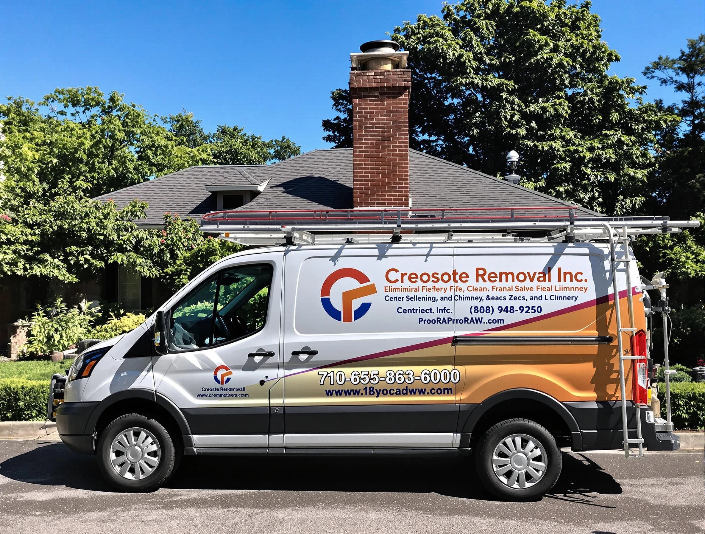 Newnan Chimney Sweep technician removing creosote safely in Newnan, GA