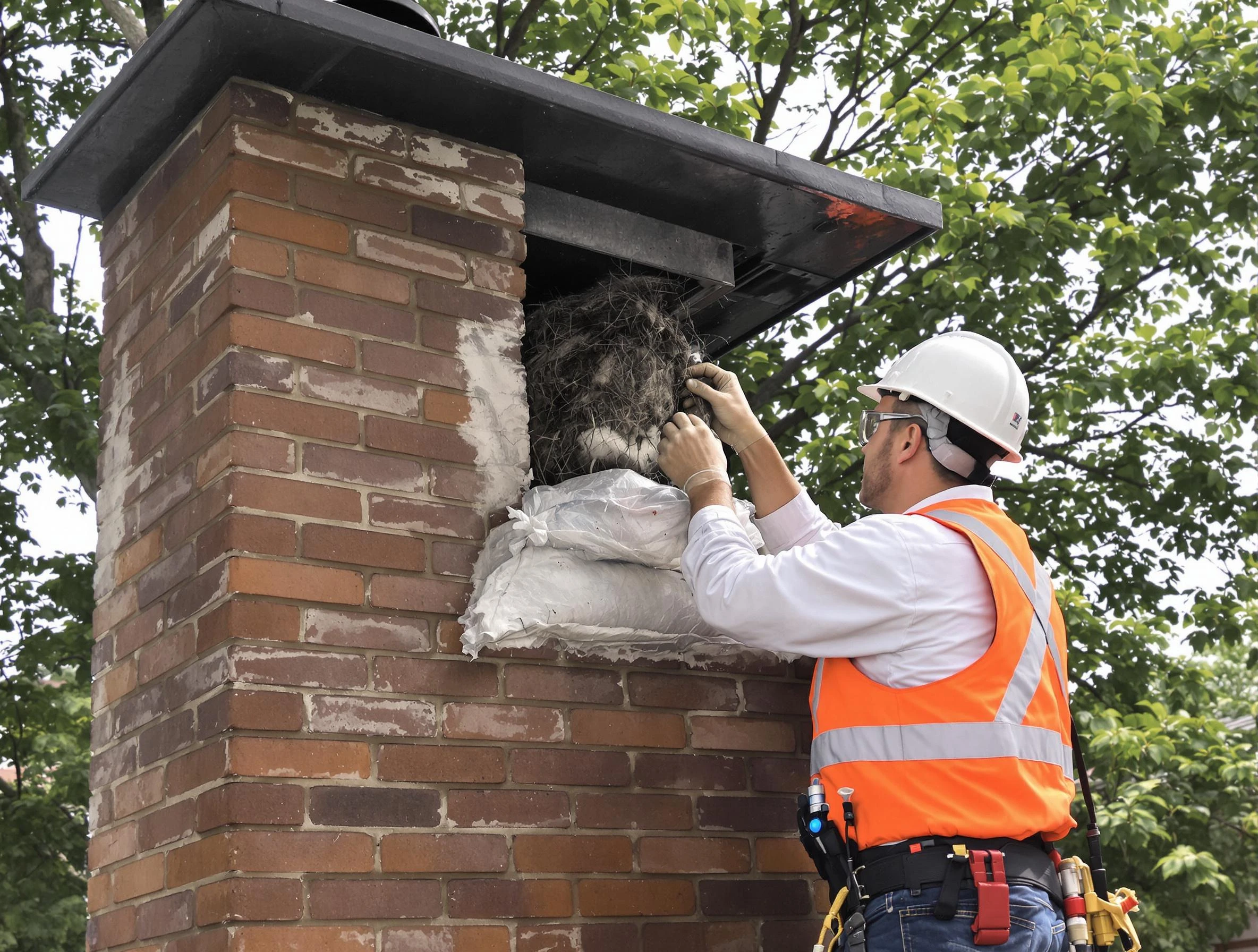 Humane removal of debris and animals by Newnan Chimney Sweep in Newnan, GA